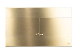 SLIM inox aço escovado ouro